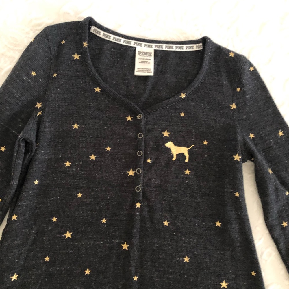 Pink by Victoria Secret Sleepwear Long Sleeves Shirt - Picture 1 of 7